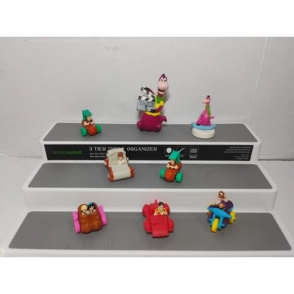 The Flintstones  Barney Rubble Fred Flinstone Log Cars Cartoon Network McDonalds - Picture 1 of 11